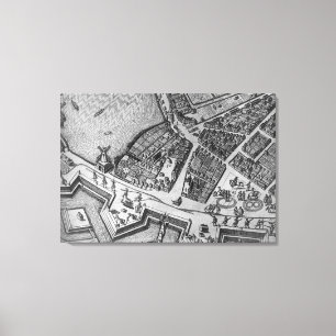 Map of Hamburg Canvas Print