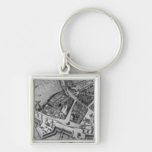 Map of Hamburg Keychain