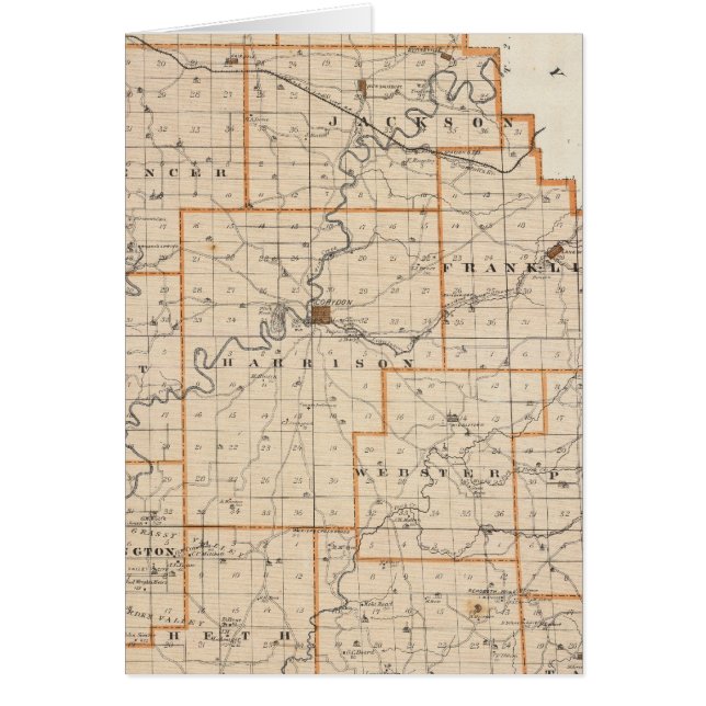 Map of Harrison County (Front)