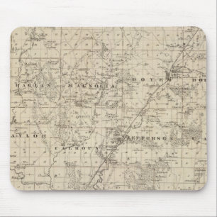 Map of Harrison County, State of Iowa Mouse Pad