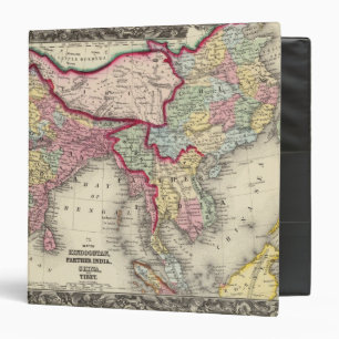 Map Of Hindoostan, Farther India, China, and Tibet Binder