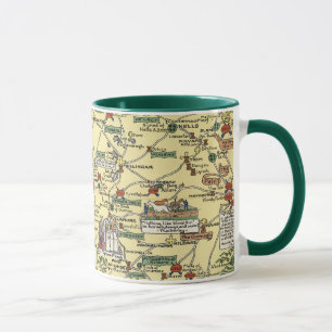 Map of Historical Ireland Mug