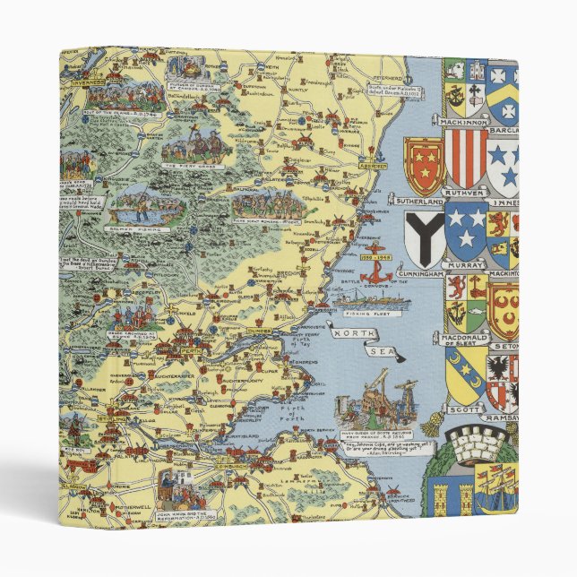 Map of Historical Scotland Binder (Front/Spine)