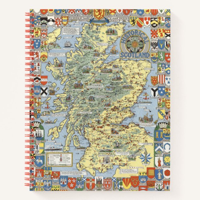 Map of Historical Scotland Notebook (Front)