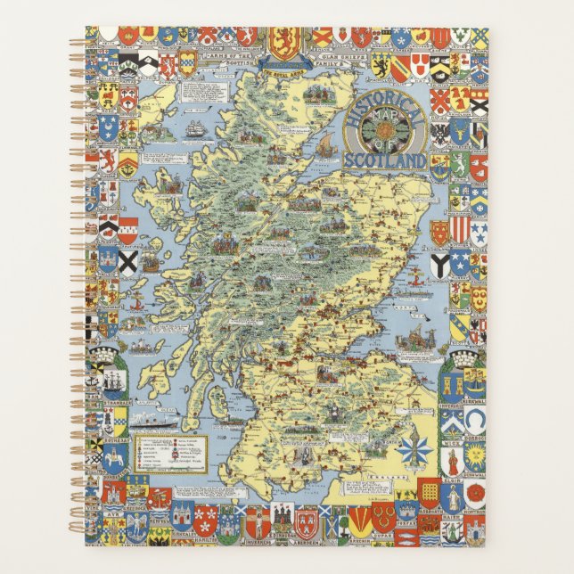 Map of Historical Scotland Planner (Front)