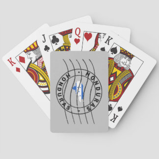 Map of Honduras, Postal Passport Stamp Playing Cards