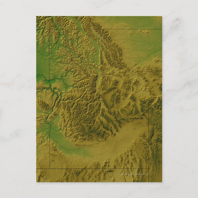 Map of Idaho Postcard (Front)