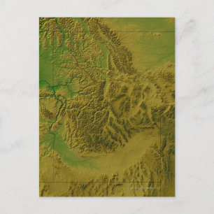 Map of Idaho Postcard