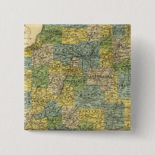 Map of Illinois 2 2 Inch Square Button