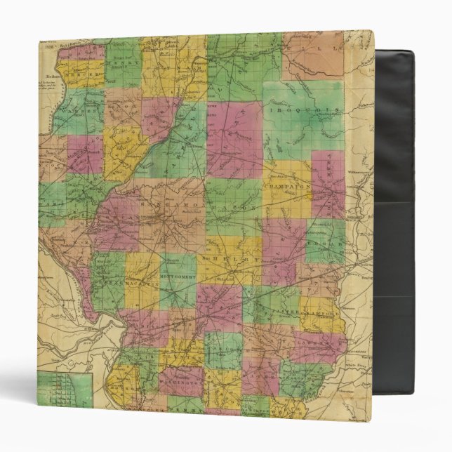 Map of Illinois Binder (Front/Inside)