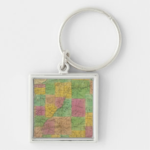 Map of Illinois Keychain