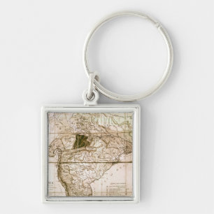Map of India, 1803 Keychain