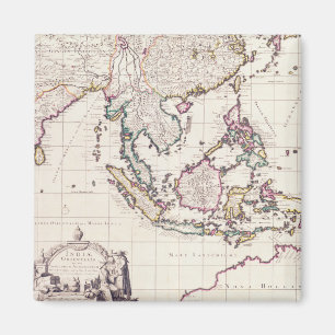 Map of India & the East Indies Magnet