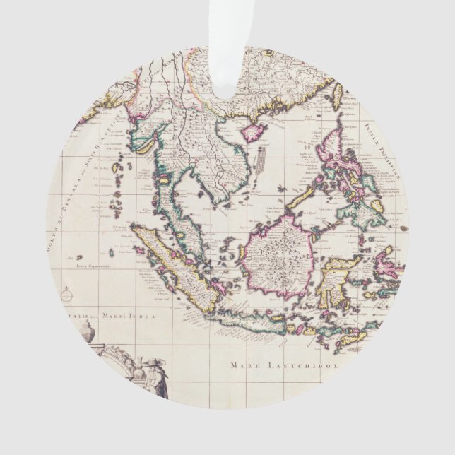 Map of India & the East Indies Ornament (Front)