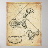 Map of Infamous Devil's Island c. 1764