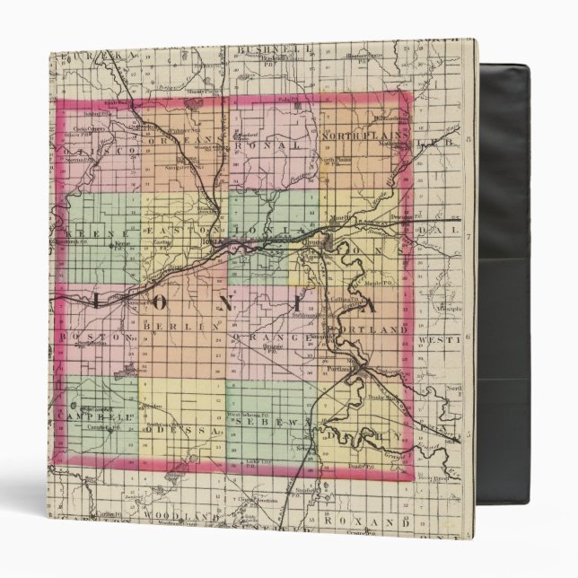 Map of Ionia County, Michigan Binder (Front/Inside)