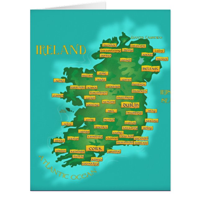 Map Of Ireland (Front)