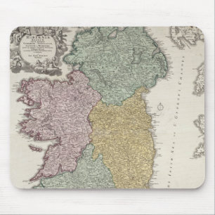 Map of Ireland showing the Provinces of Ulster Mouse Pad