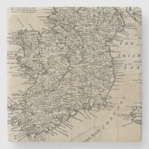 Map of Ireland Stone Coaster