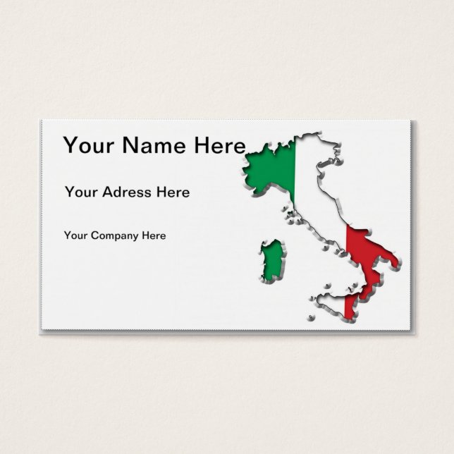 Map of Italy (Front)