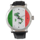 Map of Italy and Italian Flag