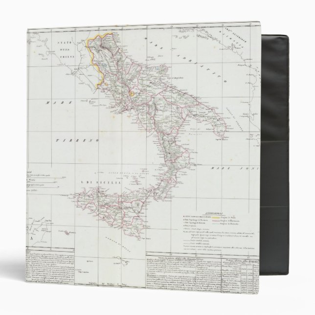 Map of Italy Binder (Front/Inside)