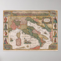 Map of Italy by Cornelis II Danckerts 1640 