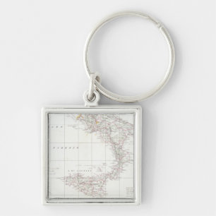 Map of Italy Keychain