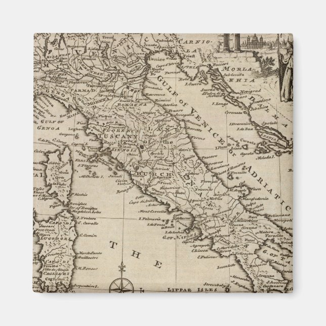 Map of Italy Magnet (Front)