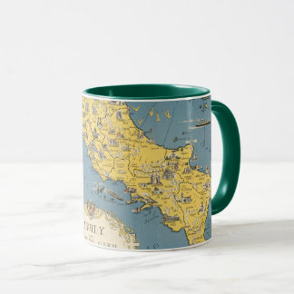 Map of Italy with Vatican City Mug