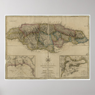 Map of Jamaica (1775) Poster