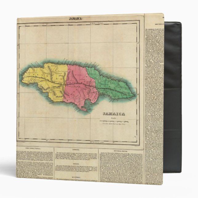 Map Of Jamaica Binder (Front/Inside)