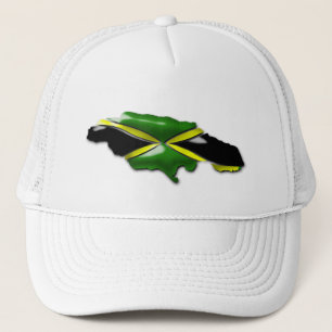 Map of Jamaica Trucker Hat