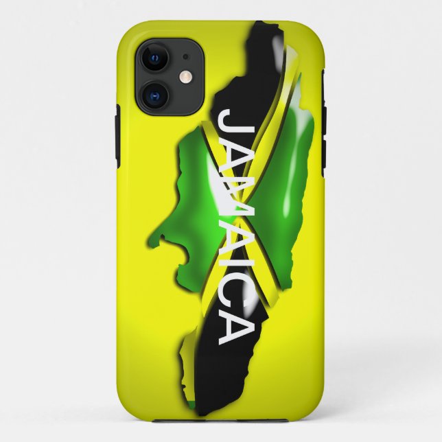 Map of Jamaica Yellow Case (Back)