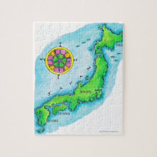 Map of Japan Jigsaw Puzzle