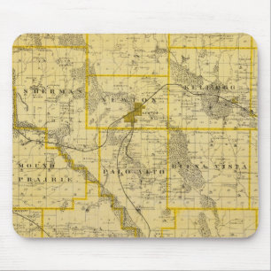 Map of Jasper County, State of Iowa Mouse Pad