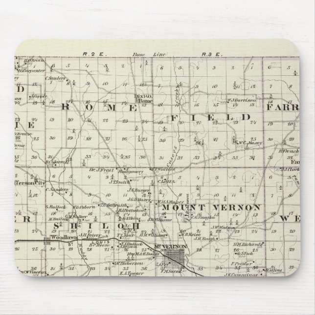 Map of Jefferson County Mouse Pad (Front)