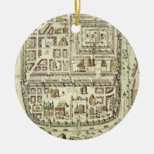 Map of Jerusalem and the surrounding area, from 'C Ceramic Ornament