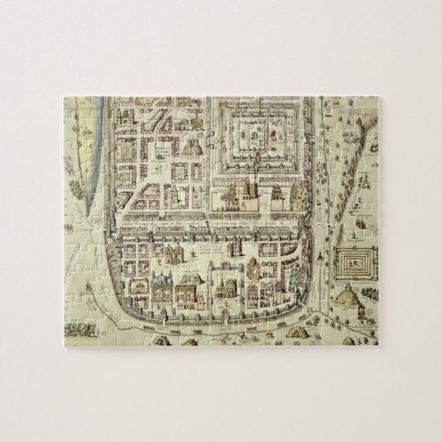 Map of Jerusalem and the surrounding area, from 'C Jigsaw Puzzle (Horizontal)