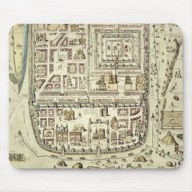 Map of Jerusalem and the surrounding area, from 'C Mouse Pad (Front)