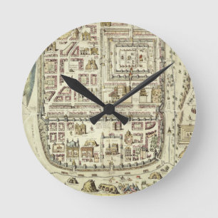 Map of Jerusalem and the surrounding area, from 'C Round Clock