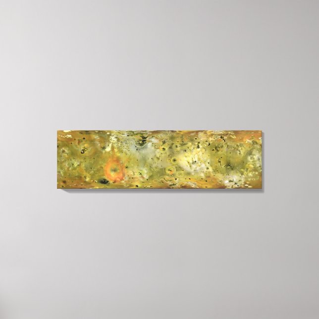 Map of Jupiter's moon Lo Canvas Print (Front)