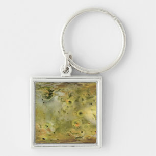 Map of Jupiter's moon Lo Keychain