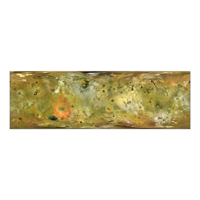 Map of Jupiter's moon Lo Photo Print (Front)