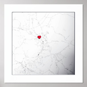 Map of Karlovac Croatia Classy Modern Elegant Gift Foil Prints