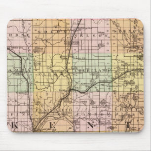 Map of Kent County, Michigan Mouse Pad