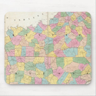 Map of Kentucky & Tennessee Mouse Pad