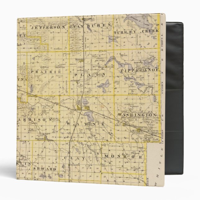 Map of Kosciusko County Binder (Front/Inside)