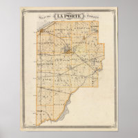 Map of La Porte County