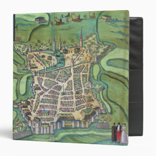 Map of La Rochelle, from 'Civitates Orbis Terrarum Binder